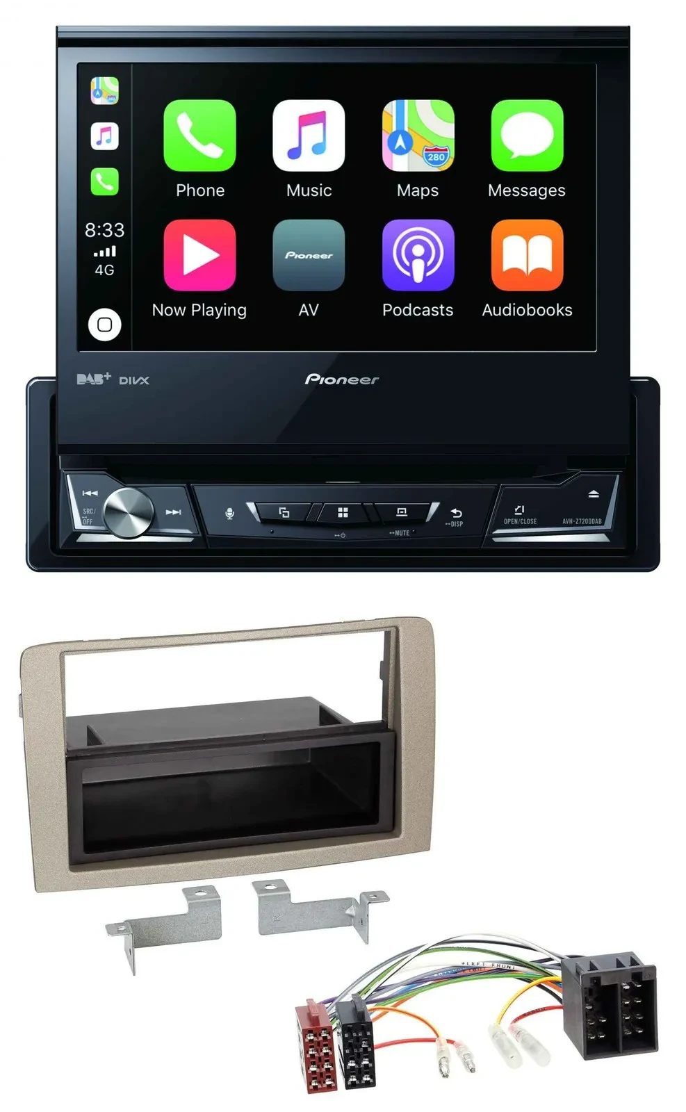 Pioneer DVD Bluetooth DAB USB MP3 Autoradio für Lancia Musa (ab 2005)