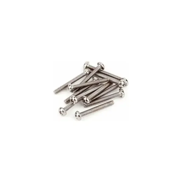 саморез для монтажа звукоснимателей Fender 3-48x13/16" Round-Head Mounting Screws, 12 Pieces