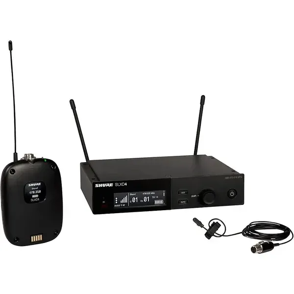 Микрофонная радиосистема Shure SLXD14/DL4 Wireless System w/Bodypack Trans/Receiver/Lavalier Mic Band H55