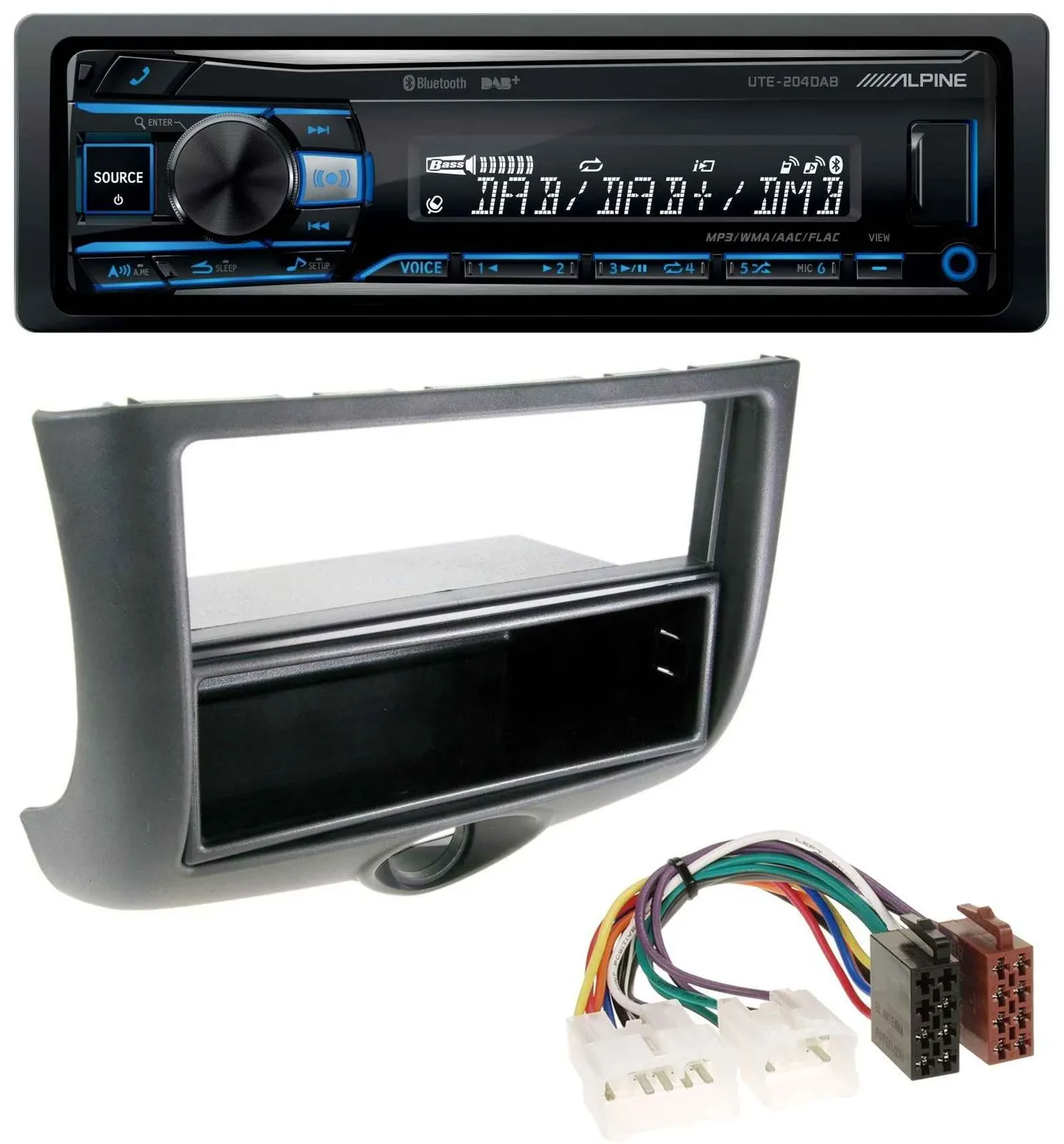 Автомагнитола для Toyota Yaris (1999-2003) Alpine USB, Bluetooth, DAB, MP3