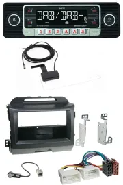Dietz DAB Bluetooth USB MP3 Autoradio für Kia Sportage 3 SL 10-15 schwarz