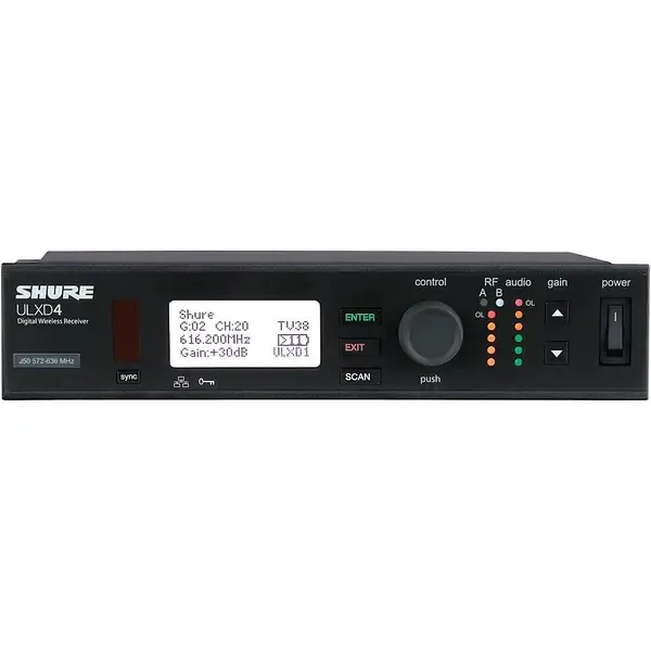 Приемник для радиосистем Shure ULXD4 Digital Wireless Receiver Band H50