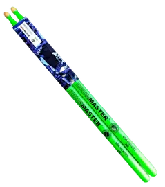 Барабанные палочки DRUMMASTER Fluoresent series American Hickory 2B GREEN флуоресцентные, зеленые
