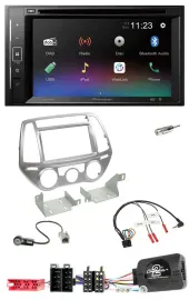 Pioneer Bluetooth Lenkrad USB 2DIN DAB DVD Autoradio für Hyundai i20 2012-2014 m