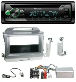 Pioneer USB MP3 DAB Lenkrad CD Autoradio für Kia Sportage 3 2010-15 silber