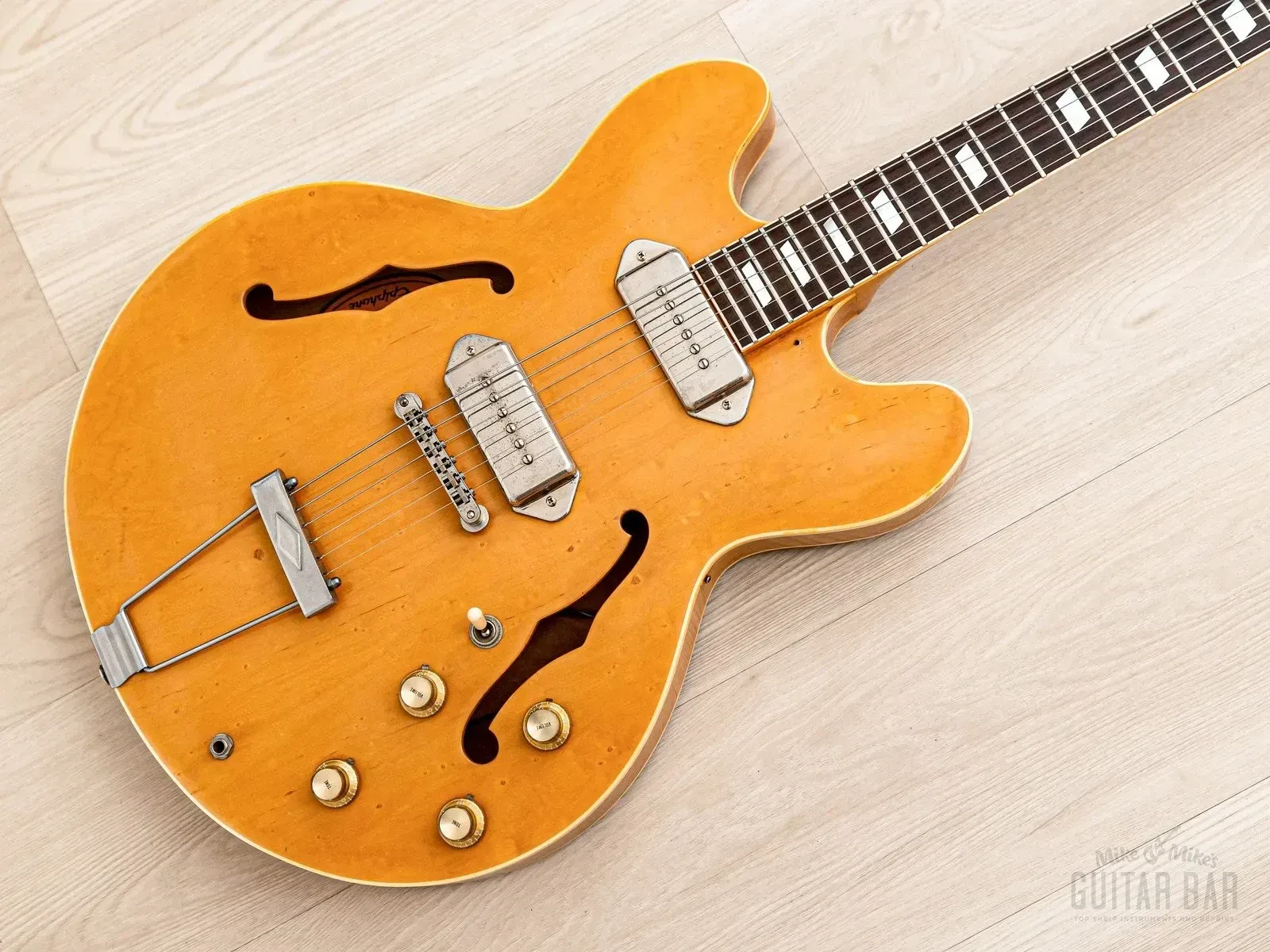 1988 Epiphone Casino Natural Near-Mint, Pre-Elitist Revolution w/ Case, Japan