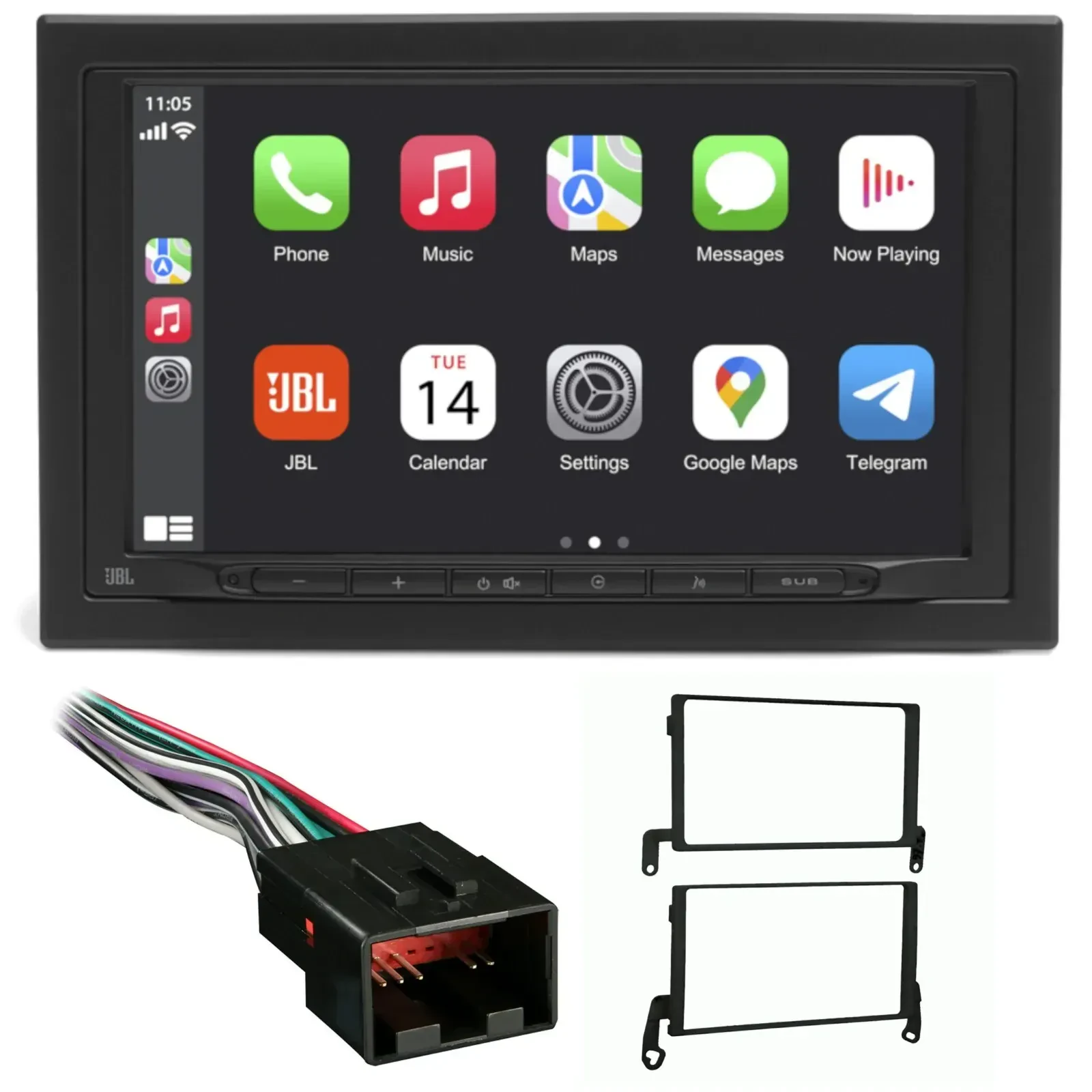 Автомагнитола JBL Double DIN беспроводная для Ford F-150 (1999–2004)