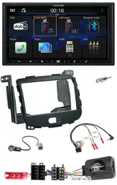 Alpine Bluetooth 2DIN Lenkrad DAB USB Autoradio für Hyundai i10 09-13 Rubber Tou