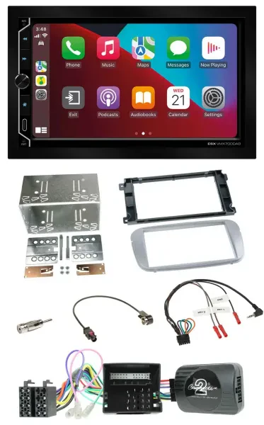 ESX 2DIN DAB USB Lenkrad Bluetooth Autoradio für Ford Mondeo S-Max Profi silber