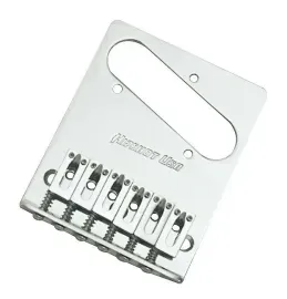 Hipshot 3-Hole 6-Saddle Telecaster Tele Guitar Bridge - STAINLESS STEEL CHROME