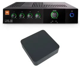 JBL CSMA180 80w Commercial 70v Amplifier Mixer w/Smart Wifi Streaming Receiver