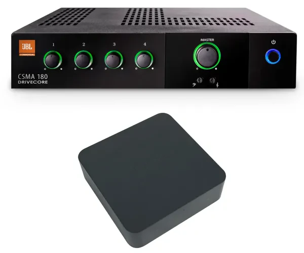 JBL CSMA180 80w Commercial 70v Amplifier Mixer w/Smart Wifi Streaming Receiver