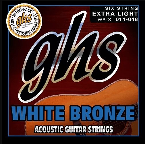 Струны для акустической гитары GHS WB-XL 11-48, бронза