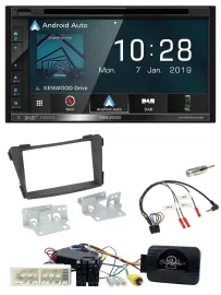 Kenwood DAB TMC USB 2DIN Lenkrad Bluetooth Navigation für Hyundai i40 VF ab 16 s