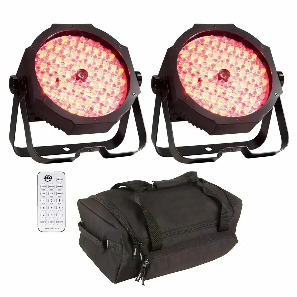 Прибор смены цвета Eliminator Lighting MEGA GO PAR 64E с аксессуарами (пара)