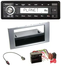 Автомагнитола Continental 1DIN USB AUX DAB MP3 для Ford Galaxy/Focus/C-Max/S-Max (с 2003)