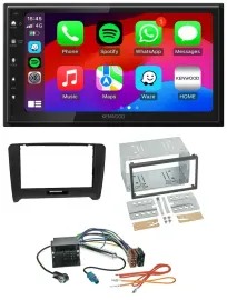 Автомагнитола Kenwood 2-DIN, MP3, USB, DAB, Bluetooth для Audi TT (2006–2014) Quadlock