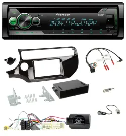 Pioneer USB MP3 DAB Lenkrad CD Autoradio für Kia Rio UB Facelift 2017-2023 piano