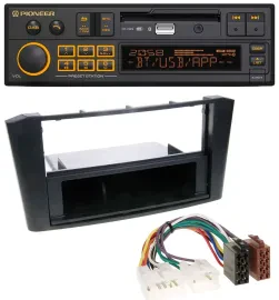Pioneer DAB MP3 USB Bluetooth Autoradio für Toyota Avensis T25 (2003-2009)