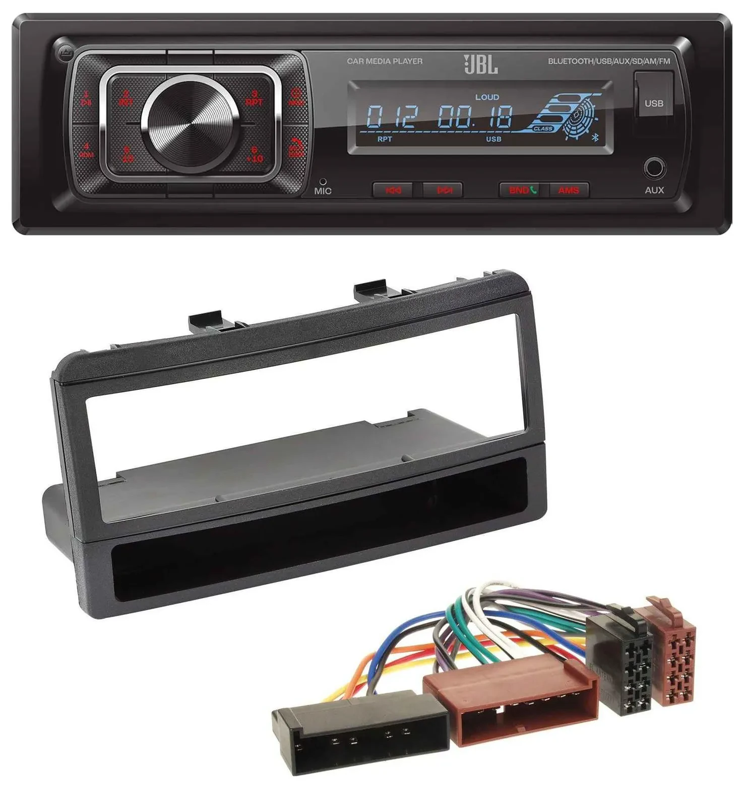 JBL SD AUX MP3 USB Bluetooth Autoradio für Ford Mondeo 96-02 Puma Transit Ablage