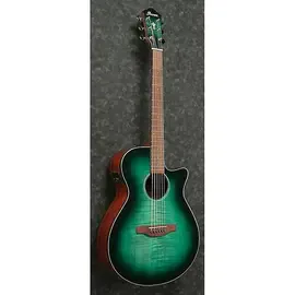 Электроакустическая гитара Ibanez AEG70 Flamed Maple Top Grand Concert Emerald Burst