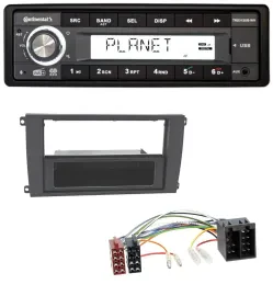 Автомагнитола Continental 1DIN, DAB, USB, AUX, MP3 для Porsche Cayenne (2002–2007)