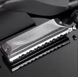 Губная гармошка JDR GM0648GY хроматическая, тональность C, серая