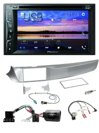 Pioneer Bluetooth 2DIN USB DVD DAB Lenkrad Autoradio für Alfa Giulietta 2010-201