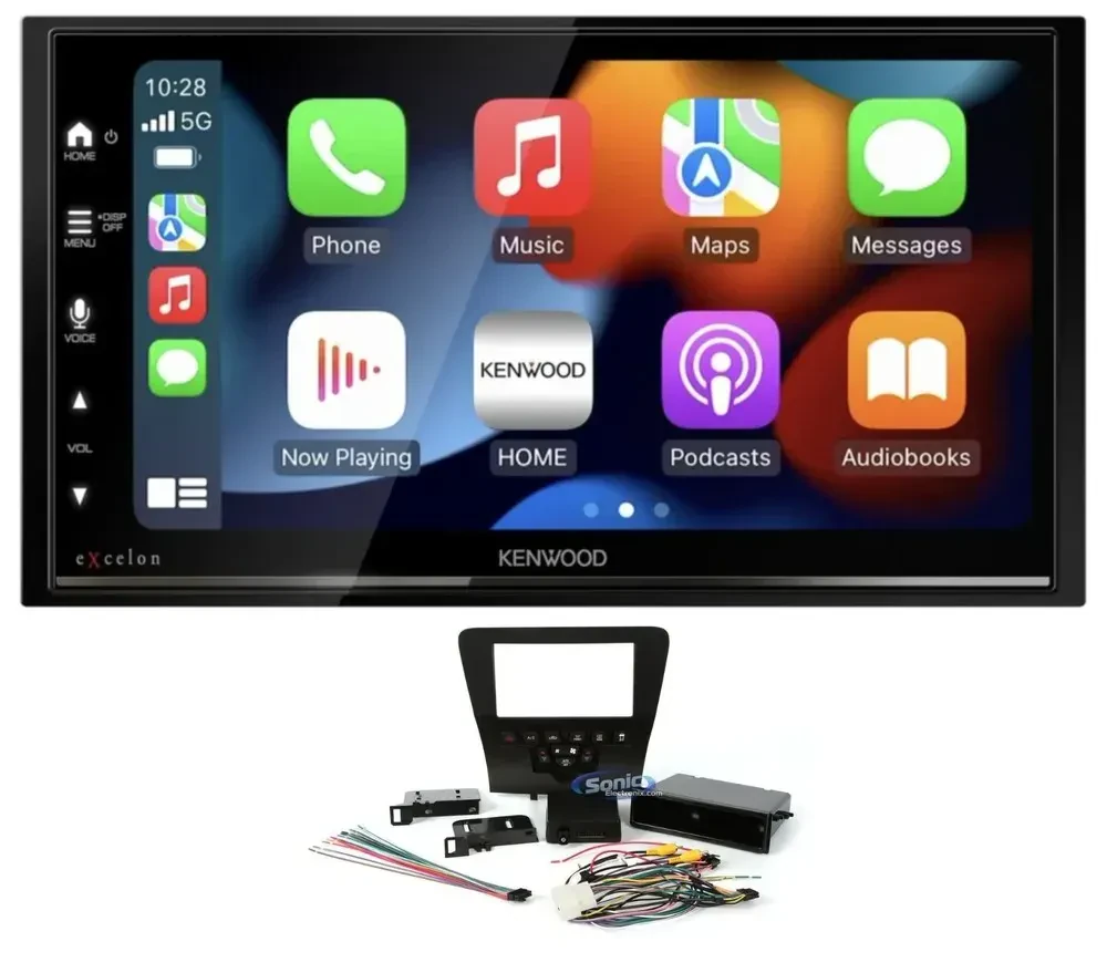 Автомагнитола для Dodge Charger (2011–2023) Kenwood Double DIN, Bluetooth