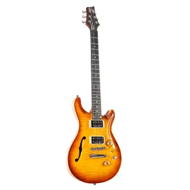 Forum IV Semi-Hollow E-Gitarre, Khaya-Mahagoni, Riegelahorn, Piezo, Honey Burst