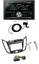 Автомагнитола для Ford C‑Max/Kuga Pioneer 2DIN, CD, USB, MP3, Bluetooth, DAB, черный (piano black)