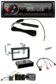 Автомагнитола для Citroen Jumper Pioneer 1DIN, DAB, USB, совместима с управлением на руле