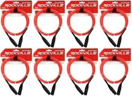 Микрофонный кабель Rockville RCXFM6P-R Red 1.8 м (8 штук)