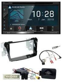 Kenwood DAB TMC USB 2DIN Lenkrad Bluetooth Navigation für Hyundai i40 ab 16 VF K