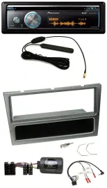 Pioneer CD USB Bluetooth DAB Lenkrad Autoradio für Opel Corsa C 00-04 aluminium