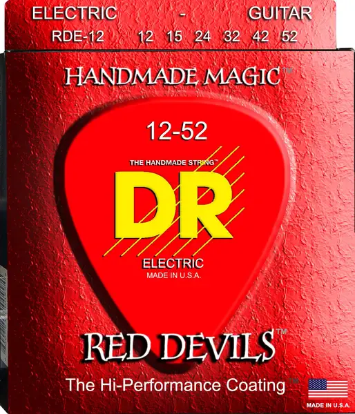 Струны для электрогитары DR Strings RDE-12 Red Devils 12-52