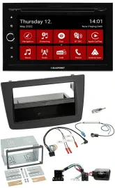 Blaupunkt 2DIN Lenkrad Bluetooth USB TMC DAB Navigation für Alfa Romeo Mito 08-1