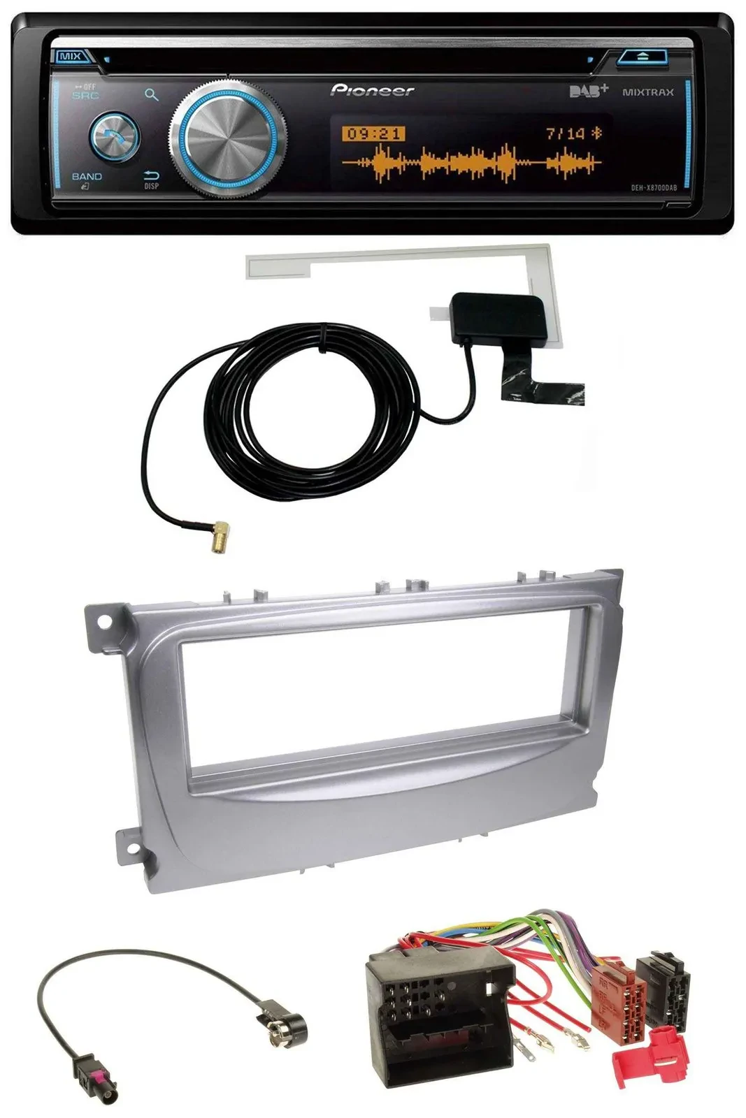 Pioneer Bluetooth DAB MP3 USB CD Autoradio für Ford Galaxy C-Max Focus ab 2007 s