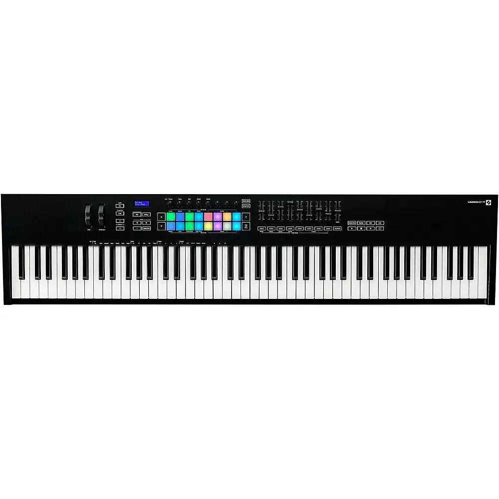 MIDI-клавиатура Novation Launchkey 88 MK3 88 клавиш, полувзвешенная, 16 пэдов, 9 фейдеров, 8 регуляторов, USB, MIDI DIN Out, дисплей