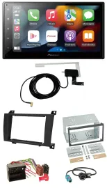 Pioneer MP3 USB Bluetooth DAB 2DIN Autoradio für Mercedes SLK R171 2004-2011