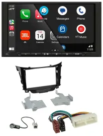 JBL MP3 DAB Bluetooth USB 2DIN Autoradio für Hyundai I30 (ab 2017)