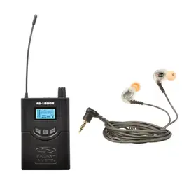 Приемник для систем персонального мониторинга Galaxy Audio AS-1210R Wireless In-Ear Monitor Receiver, D Band w/EB10 Earbuds