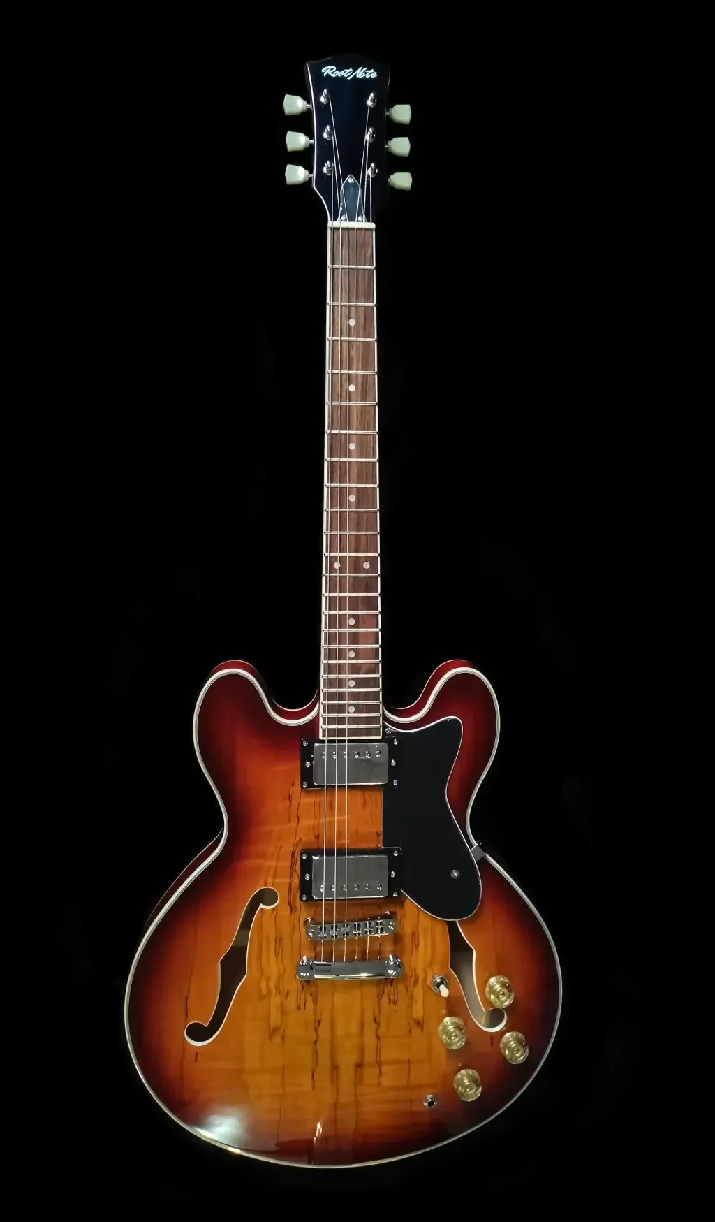 Электрогитара полуакустическая Root Note ES601 Semi-Hollow Body Brown Sunburst