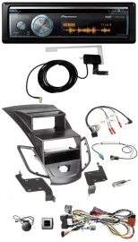 Pioneer Bluetooth DAB Lenkrad USB CD Autoradio für Ford Fiesta 08-10 Display sch