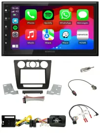 Kenwood Lenkrad USB DAB 2DIN Bluetooth Autoradio für BMW 1er man. Klima E87/E88/