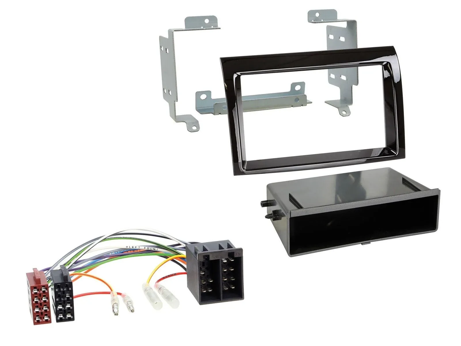 Radioeinbauset DIN Autoradio für Fiat Ducato Citroen Jumper 06-11 piano schwarz