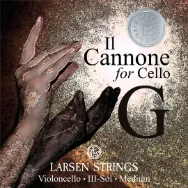 Larsen Strings Il Cannone DirectFocused Cello G String 44 Tungsten, Ball End