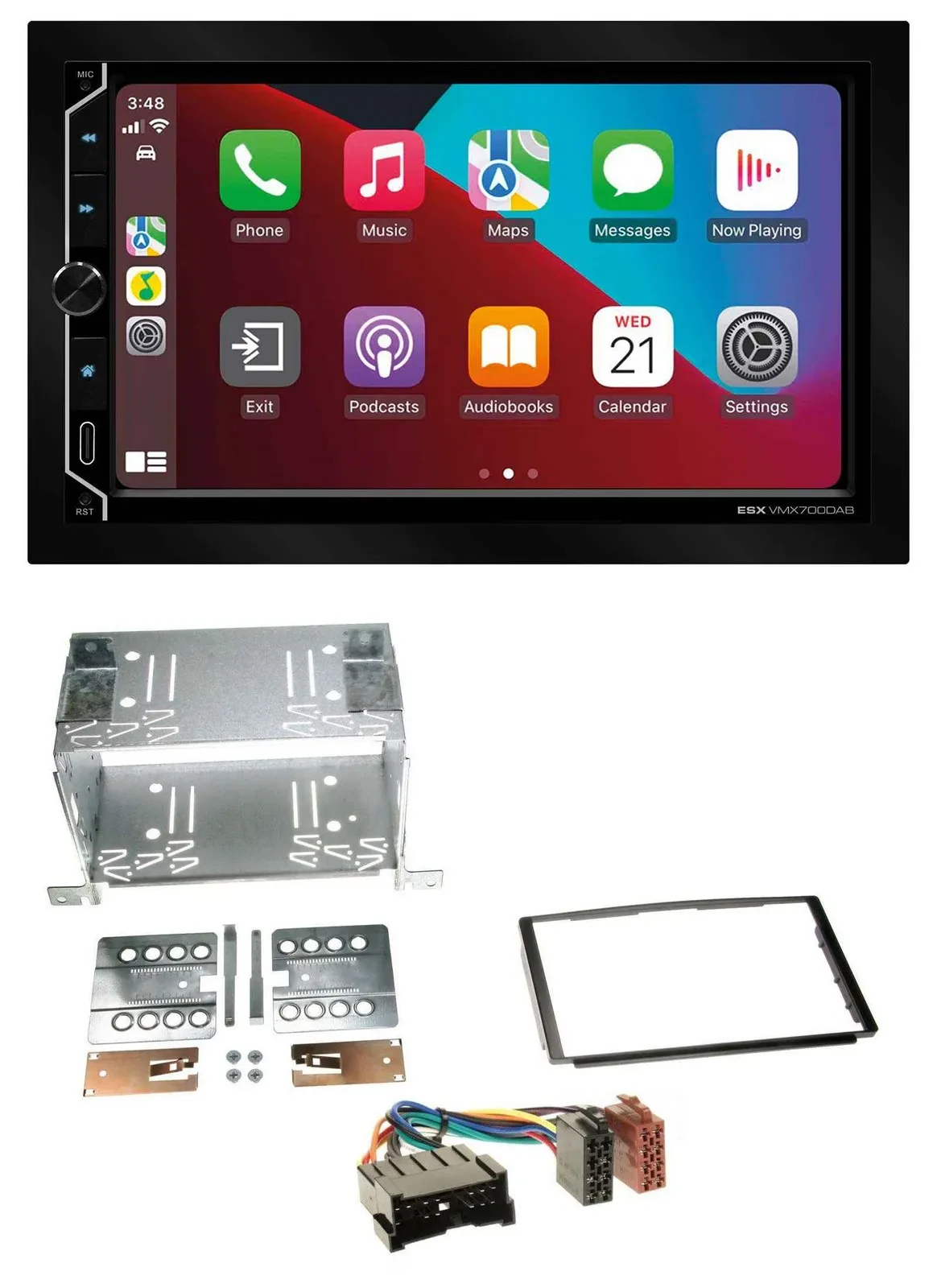 ESX 2DIN DAB USB MP3 Bluetooth Autoradio für Hyundai Santa Fe SM 04-06