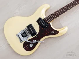 2000s Mosrite Ventures Model 1964 Vintage Reissue V-64 w/ Vibramute & Case