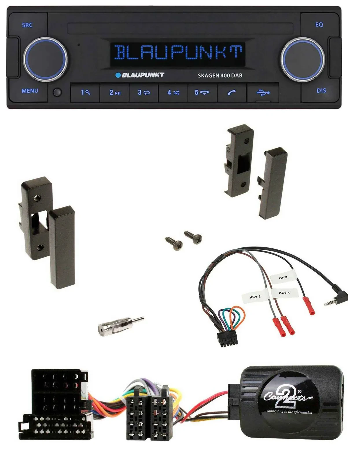Blaupunkt DAB USB Bluetooth Lenkrad Autoradio für Audi A3 8L 1996-2000